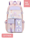 Cute Bunny Backpack Girls Large Capacity Waterproof School Bags
